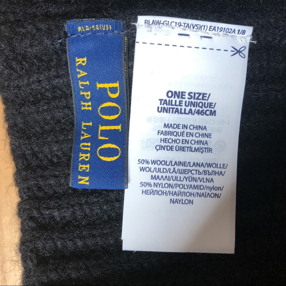 Polo Ralph Lauren Wool Big Pony Ribbed Beanie - Picture 3 of 4